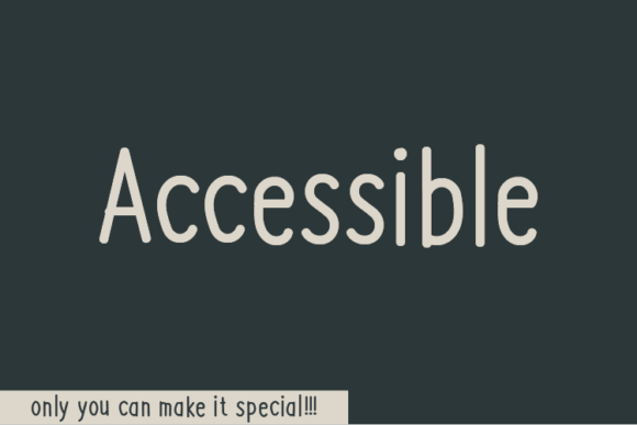 Accessible Font for Web Design