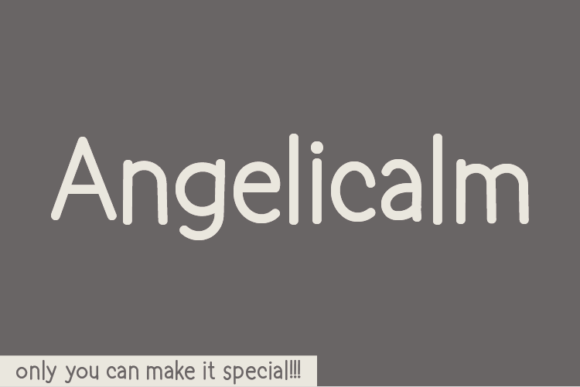 Angelicalm: A Unique Handwritten Font for Web Design