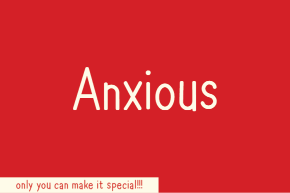 Anxious Font: Handwritten Style for Web Design