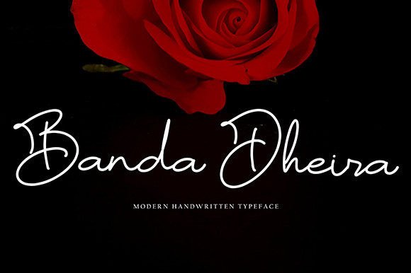 Banda Dheira: Elegant Handwritten Font