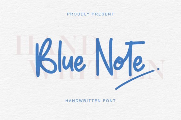Blue Note Font: Handwritten Elegance