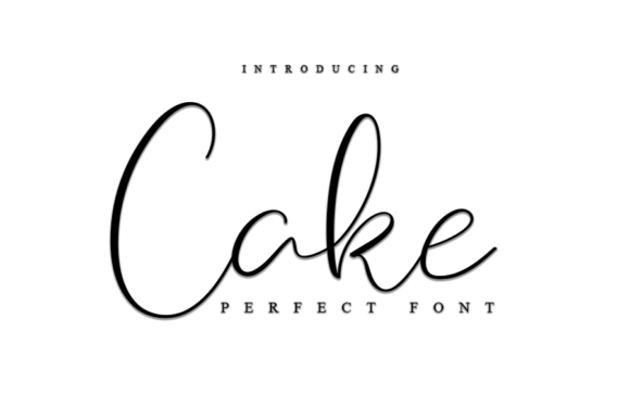 Cake Font: Elegant Script for Craft Projects