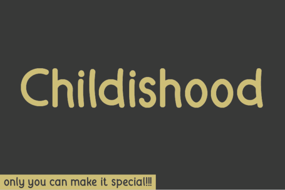 Childishood Font: Handwritten Style for Editorial Design