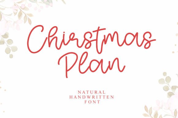 Christmas Plan: A Handwritten Font for Polished Branding