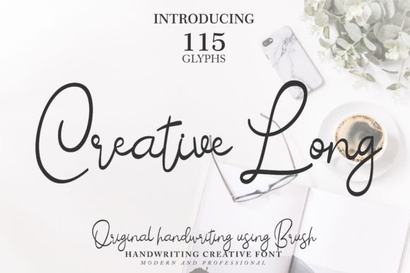 Creative Long: A Bold Handwritten Font