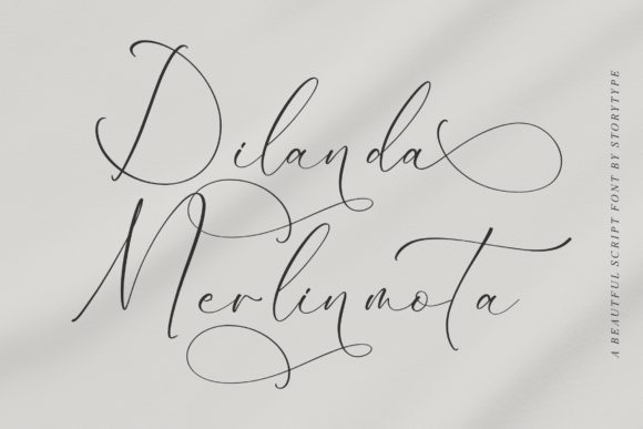 Dilanda Merlinmota – Elegant Script Font