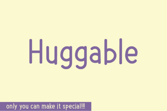 Huggable: A Natural Handwritten Font