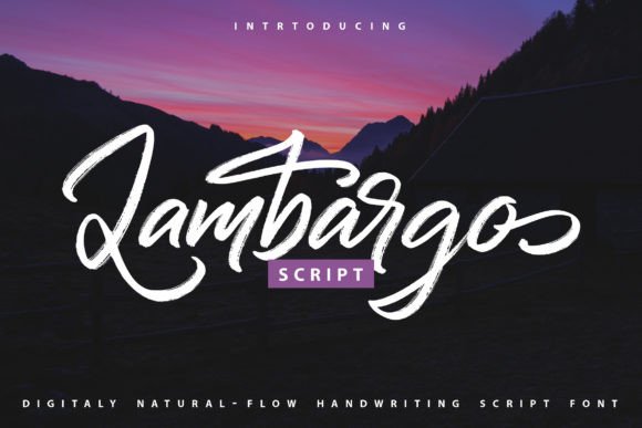 Lambargo: A Timeless Script Font for Editorial Design