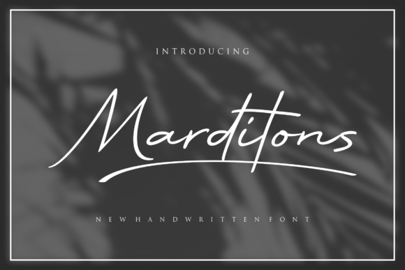 Marditons: The Handwritten Font That Elevates Small Business Brands