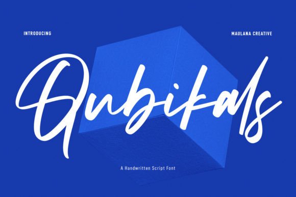 Qubikals Font: Elevating Brand Identity with Elegant Script