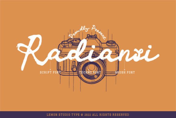 Radiansi: The Techno Script Font for Bold Campaigns