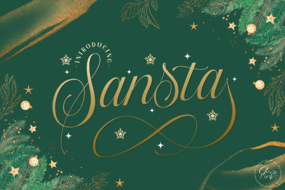 Sansta Font Review: A Festive Script for Holiday Branding