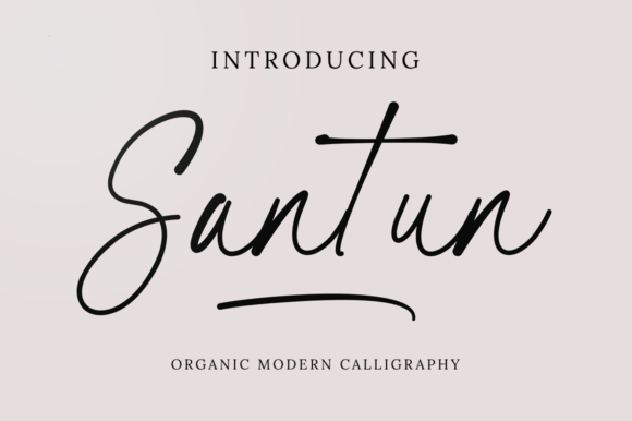 Santun Signature: Elegant Script Font