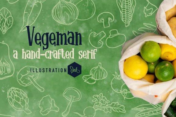 Vegeman: A Quirky Handwritten Font