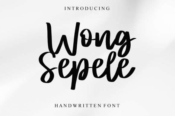 Wong Sepele: A Friendly Handwritten Font
